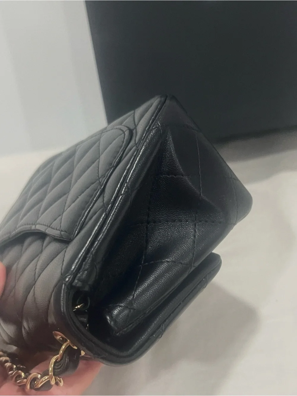 Chanel Classic Square Mini Rectangular Flap Black GHW